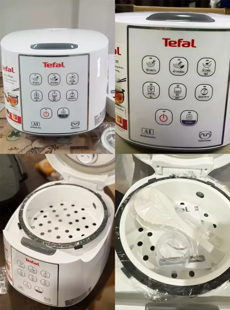 รีวิวหม้อหุงข้าว Tefal RK7321 รายละเอียดภายนอก ใน